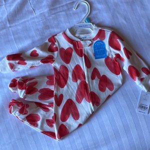 Heart Print Onesie